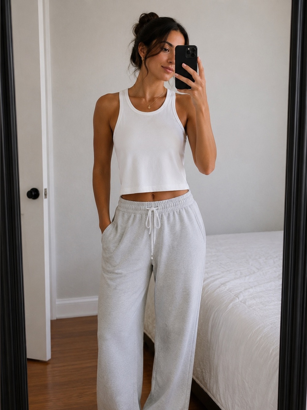 Wilfred Free Crop Tank White Small